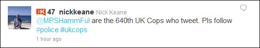 640 tweeting cops