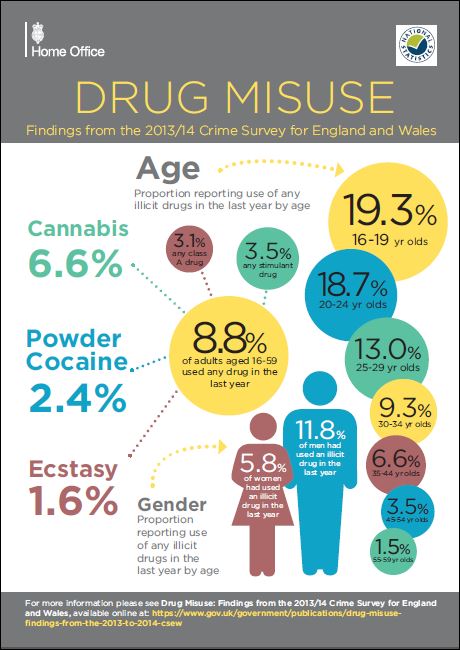 crime survey drug misuse infographic