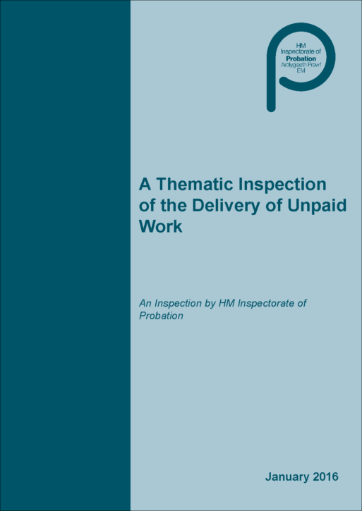 thematic inspection unpaid work probation