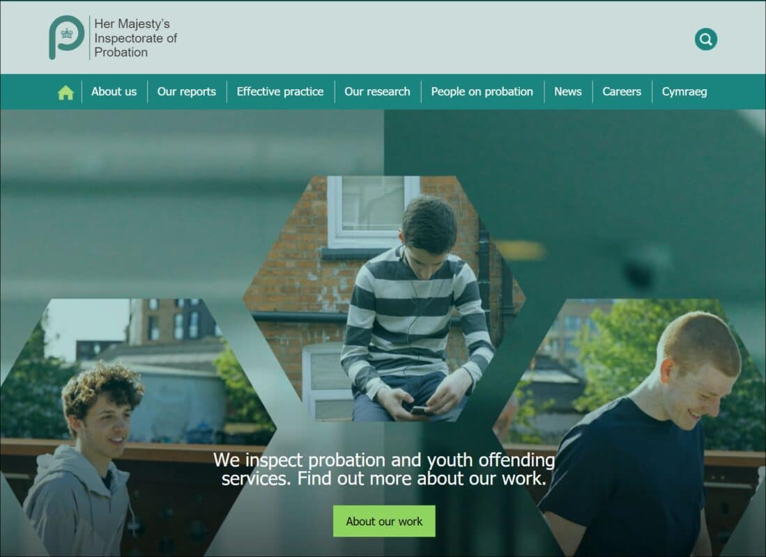 HMI Probation homepage