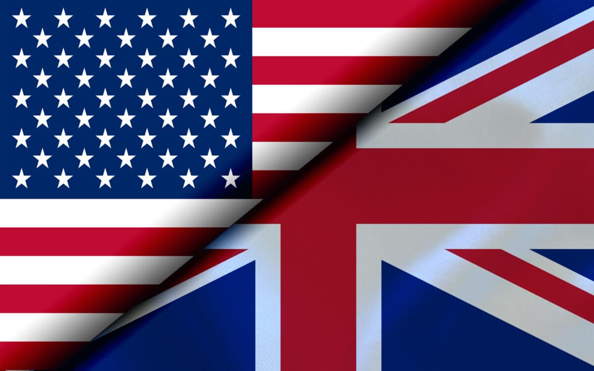 UK and US flags